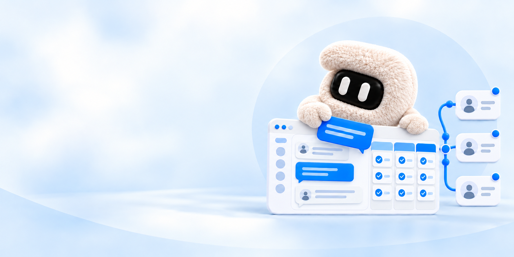 Dezzos organiza conversas e etapas de atendimento em uma interface conectada a pessoas que precisam de você.